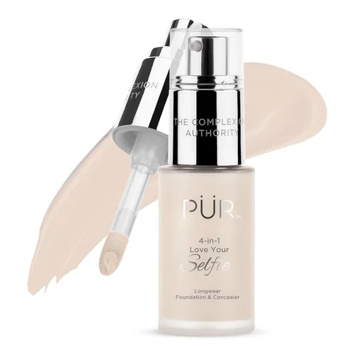 Miniatura 45 de PÜR MINERALS 4-in-1 Love Your Selfie Foundation & Concealer - Longwear Medium-to-Full Coverage Liquid Makeup Foundation with Hydrating Blend for