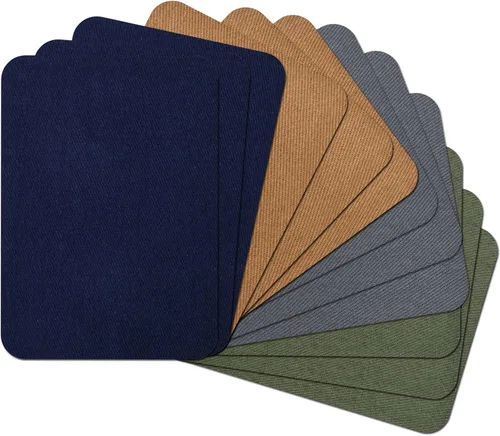 Miniatura 14 de 15 piezas de parches de tela de calidad premium para planchar por dentro y por fuera, adhesivo más fuerte, algodón, rojo, verde, azul, marrón