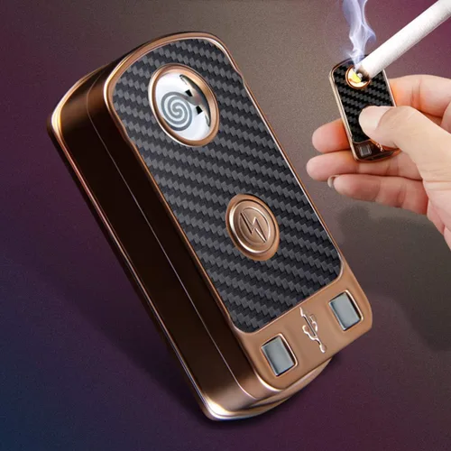 Miniatura 2 de Cenicero de automóvil, cenicero automático cigarro encendedor electrónico de cigarrillos desmontable, alimentado por energía solar/recargable por