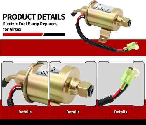 Miniatura 6 de Nakkaa E11007 Bomba de combustible eléctrica reemplaza para Airtex A029F889 149-2311 149-2311-02 149-2311-01 149231101, Se adapta al generador Onan