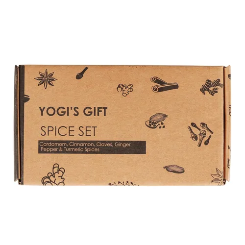 Miniatura 3 de Set de especias (6 especias esenciales) Cardamomo, canela, clavo, jengibre, pimienta, cúrcuma Set de regalo perfecto para especias por Yogi's