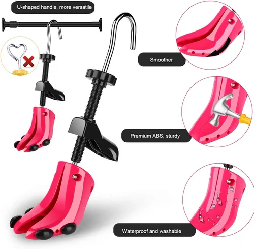 Miniatura 2 de JJDPARTS Estirador de zapatos, par de expansores de zapatos de 4 vías para mujeres y hombres