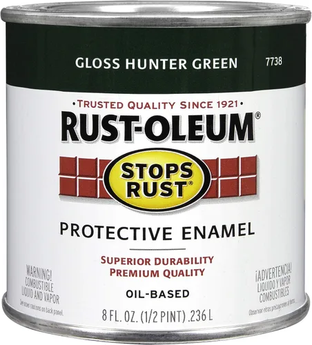 Miniatura 25 de Rust-Oleum 7765502 - Pintura anti-óxido para aplicación con brocha, cuarto de galón, color rojo real brillante, (paquete de 1)
