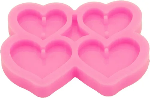 Miniatura 3 de Angel Wings Moldes de resina para pendientes, moldes de silicona para aretes de resina epoxi para hacer aretes en forma de corazón, joyería artesanal