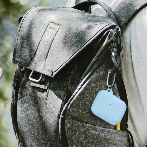 Miniatura 6 de Funda Protectora para AirPods 1/2, viene con kit de limpieza, funda protectora de silicona suave con hebilla, compatible con estuche de carga
