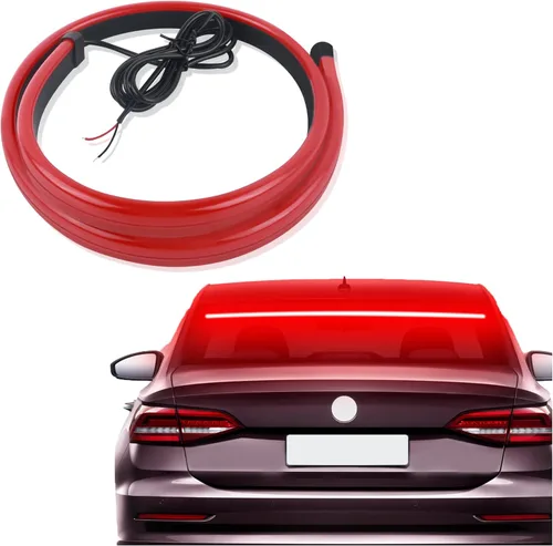Aokdom - Tira de luz de freno para coche de 35 pulgadas, luz de freno trasera de 12V con montaje alto, tira de luces LED, barra de luz para portón