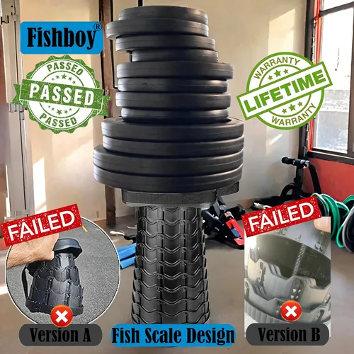 Miniatura 6 de Fishboy Taburete cuadrado plegable mejorado, capacidad máxima de 180 kg, ligero pero resistente, taburete portátil retráctil plegable telescópico