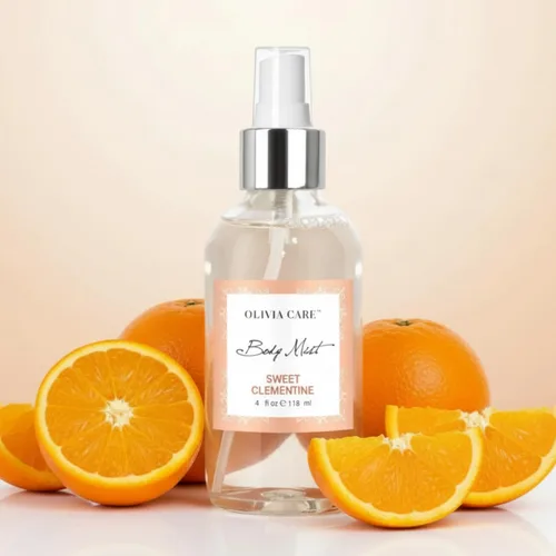 Miniatura 2 de Olivia Care Spray corporal hecho con aroma natural de clementina dulce, refrescante, calmante, refrescante e hidratante, elimina el olor con aroma
