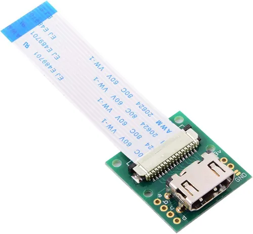 Miniatura 2 de cablecc Módulo de cámara Raspberry PI a HDMI tipo A macho HDTV FPC cable plano 2.0 in apto para PES001