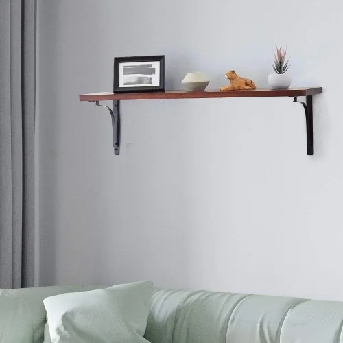Miniatura 2 de Coral Flower Estantes flotantes para montaje en pared, moderno, rústico, de madera, para decoración del hogar, dormitorio, baño, sala de estar