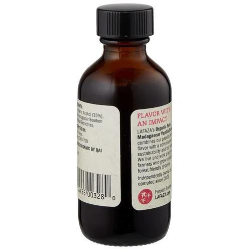 Miniatura 2 de Lafaza Extracto orgánico puro de vainilla de Bourbon de Madagascar, totalmente natural (2 fl oz)