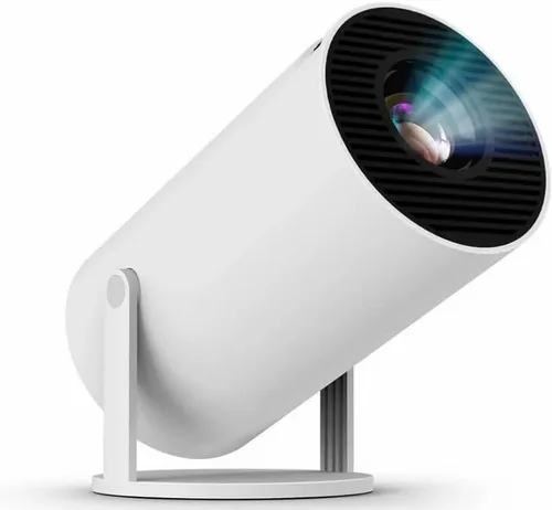 Proyector mejorado con WiFi 6 y Bluetooth Mini Teatro de video inteligente portátil 4K HD 1080P Pantalla para exteriores Película Monitor de TV para
