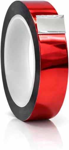Miniatura 31 de WOD Tape MPFT2 - Cinta de película de poliéster metalizada Mylar plateada con adhesivo acrílico, 1/2 pulgada x 72 pies. Cinta plateada de espejo