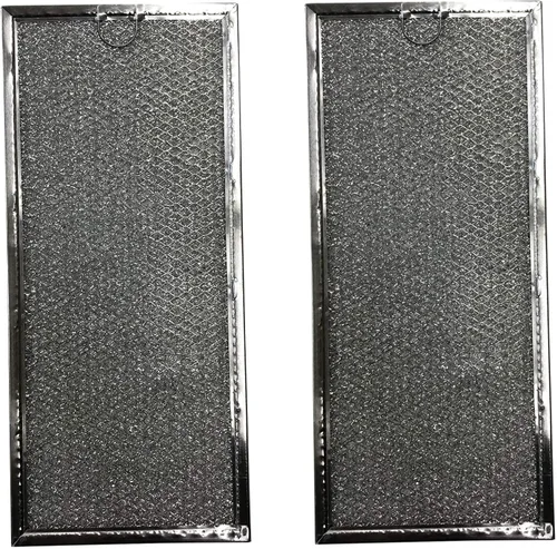 Filter Everything Paquete de 2 filtros de aluminio para campana extractora, compatibles con GE y Whirlpool W10208631A, WB06X10596, DE6300196A,