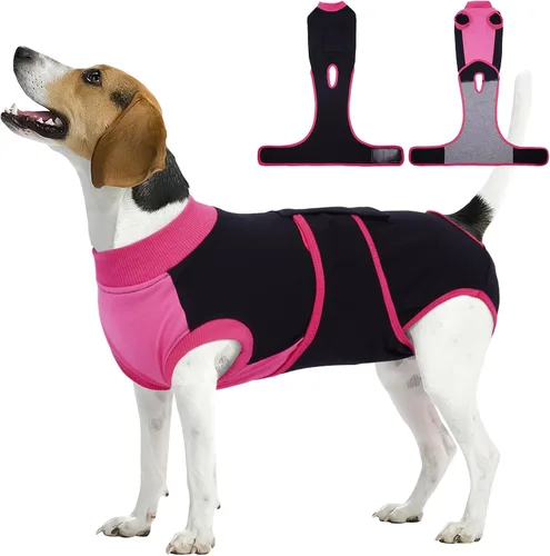 Miniatura 16 de Kuoser Traje de recuperación para perros, traje suave de esterilización para perros para recuperación de cirugía femenina, traje de recuperación