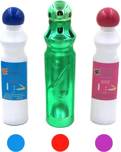 Miniatura 6 de Tapp Collections™ 3 Daubers de bingo con una carcasa metalizada Azul