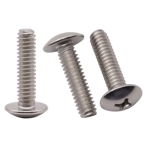 Miniatura 10 de Tornillos Phillips de cabeza de truss de 1/4-20 x 1 (paquete de 25) para pomo de cajón de gabinete, acero inoxidable 304 (18-8), pernos de cabeza