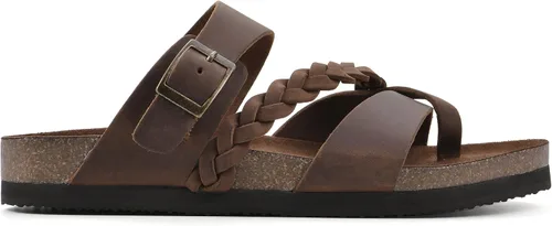 Miniatura 3 de WHITE MOUNTAIN Hazy Signature Comfort - Sandalias moldeadas con tiras trenzadas para mujer