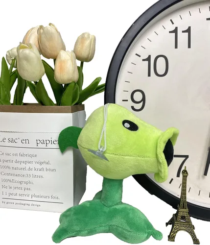 Miniatura 7 de JHESAO 7 "Plantas y Zombies PVZ Peluche Peashooter Juguetes PVZ 1 2 Peluche Suave Zombies Muñeca Green Pea Shooter Juguete de peluche Nuevo