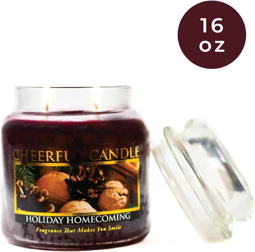 Miniatura 2 de A Cheerful Giver - Vela perfumada en tarro de vidrio para fiestas (16 onzas) con tapa y fragancia fiel a la vida, fabricada en Estados Unidos