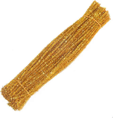 Miniatura 14 de 100 tallos de felpilla de oropel con brillantina, flexibles y flexibles y flexibles para decoración de manualidades creativas, tallos de felpilla