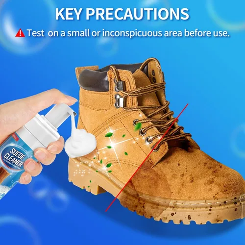 Miniatura 6 de Jevvu Suede Shoe Cleaner, 6.76 fl oz Suede and Nubuck Cleaning Kit with Brush & Towel, Removes Dirt & Stains for Shoes