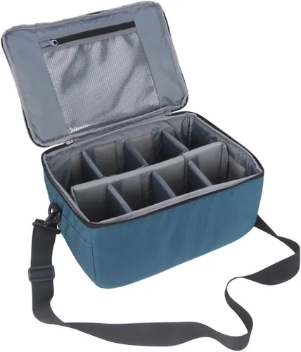 Miniatura 10 de Koolertron - Bolso universal para cámara DSLR, con particiones acolchadas forradas para lentes, funda protectora impermeable, para Canon/Nikon/Sony