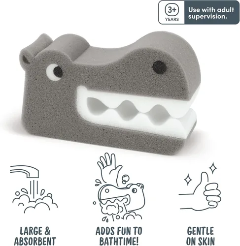 Miniatura 2 de Genuine Fred Mordedores de baño, esponja de baño para niños, hipopótamo