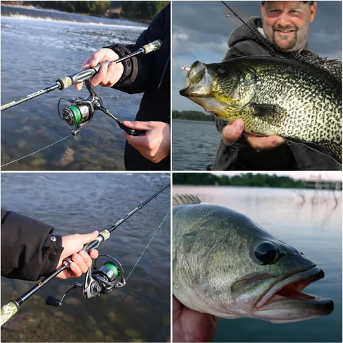 Miniatura 9 de Sougayilang Spinning Combo – 30+24Ton Carbon Fiber 2-Piece Rod, M/MH Power, 19LB Drag, 5.2:1 Gear Ratio, Lightweight Saltwater Freshwater Kit for