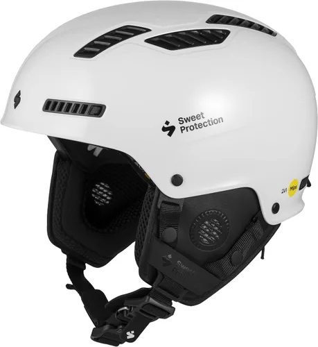 Sweet Protection Igniter 2Vi MIPS - Casco de esquí ligero, altamente ventilado, casco de snowboard ajustable Blanco satinado