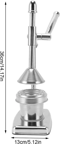 Miniatura 4 de Exprimidor de limón, exprimidor de cítricos de acero inoxidable, extractor de jugo de naranja, lima y pomelo con mango ergonómico para cítricos