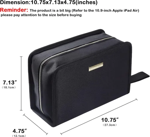 Miniatura 2 de ROWNYEON Estuche organizador de lápiz labial, soporte para lápiz labial, bolsa de maquillaje de viaje, estuche de cosméticos de gran capacidad