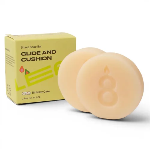 Leaf Shave - Jabón de afeitar de hojas - Jabón totalmente natural, sin fragancia para aseo y preparación de la piel para mujeres y hombres, 1.5