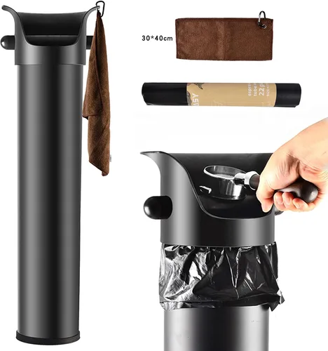 Miniatura 5 de Contenedor de café de gran capacidad para café – Caja comercial de café con bolsa de basura y trapo para cafetería, bares