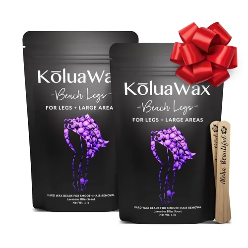 Miniatura 4 de KoluaWax Perlas de cera dura para depilación – Fórmula de cabello grueso – cara, brasileño, axilas, espalda, pecho, depilación de bikini – fruta