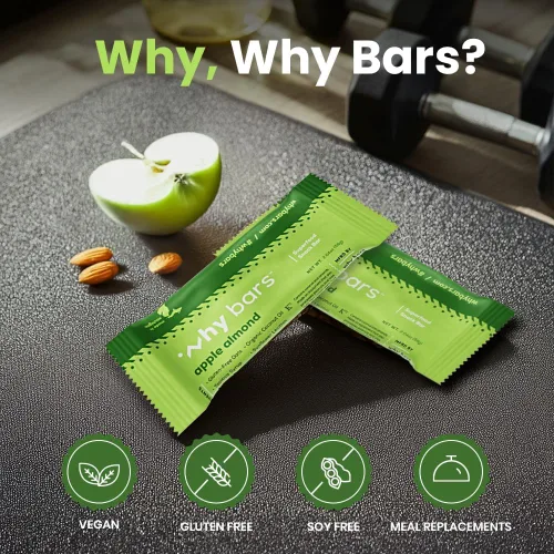 Miniatura 5 de Barras de proteínas, almendra de manzana, barras de 2.04 onzas (paquete de 12 barras de proteínas) – Barra de proteínas, superalimento, sin gluten