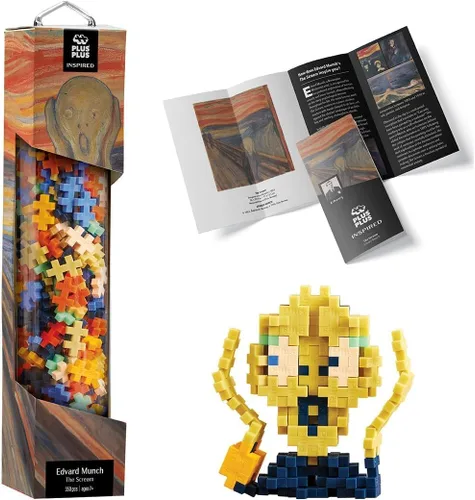Miniatura 8 de PLUS PLUS Inspirado, Frida Kahlo - Juego de construcción de historia del arte, kit de pintura 3D y suministros de manualidades para niños, 350 mini