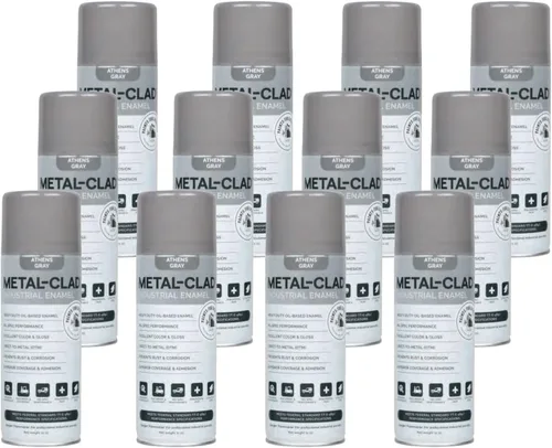 Miniatura 8 de Aerosol de galvanizado en frío de alto brillo de Paints For Industry - Pintura en aerosol de esmalte industrial para acero y metal - Caja de 12