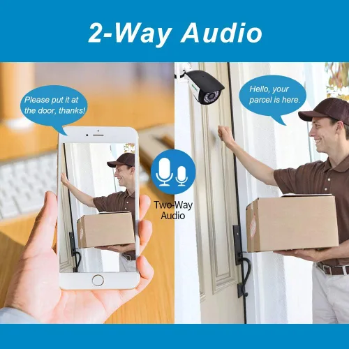 Miniatura 4 de SV3C Cámara IP WiFi de 5MP al aire libre, Cámara de seguridad WiFi de doble banda 2.4GHZ 5GHZ, Cámara Onvif Exterior Soporte RTSP navegador