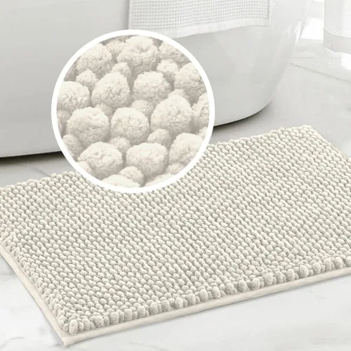 Miniatura 22 de Turquoize Alfombras de baño de felpilla antideslizante para baño, 17 x 24 pulgadas, extra suaves y absorbentes, lavables a máquina, perfectas
