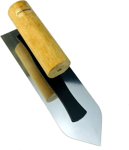Paleta de acero inoxidable de cabeza puntiaguda - Hoja pequeña ultrafina súper elástica - Herramienta de acabado de yeso, alisado y desnatado para