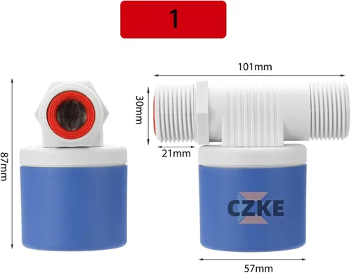 Miniatura 6 de Automatic Float Valve Water Level Control Floating Ball Valve Installed Inside Tower Tank Liquid Level Switch(1/2")