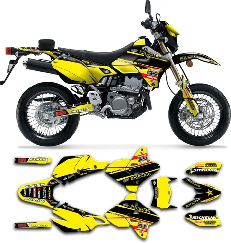 Miniatura 46 de Kit de calcomanías personalizadas para Suzuki DRZ400 E / DRZ400 Enduro / DRZ400E / DR-Z400E / DRZ400 EN 1999-2024, SZDRSE9919003-KO