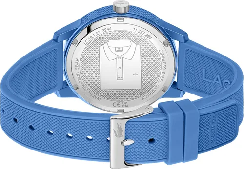 Miniatura 3 de Lacoste. 12.12 Reloj de cuarzo de plástico y silicona para hombre, color azul (modelo 2011193), Azul