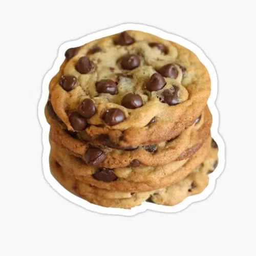 Miniatura 2 de Adhesivo de vinilo para galletas con chispas de chocolate (6 pulgadas)