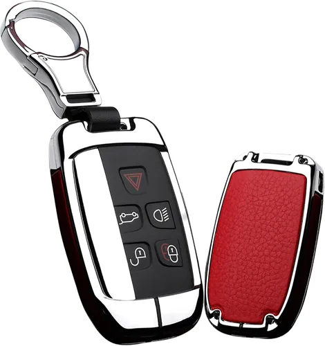 Miniatura 10 de ontto Funda para Llaves Compatible con Land Rover Estuche de Llave de Metal y Cuero Portallaves con Llavero
