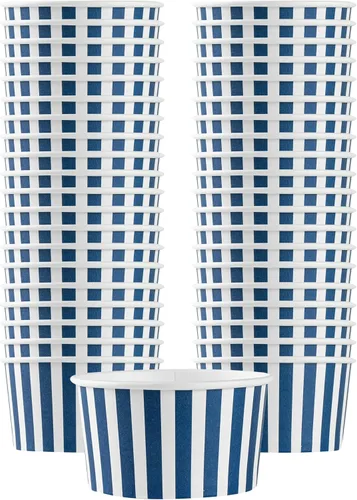 Miniatura 45 de Coppetta - Vasos de postre de 5 onzas, 50 tazas desechables para helado, tapas se venden por separado, cuencos de yogur congelado resistentes