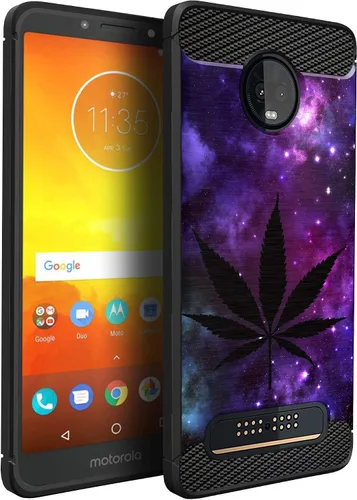 Miniatura 30 de CasesOnDeck Funda compatible con [Motorola Moto Z3 Play Moto Z3] Moto Z3 Design, funda delgada negra flexible y elegante protección contra golpes