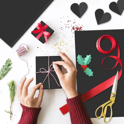 Miniatura 5 de 200 hojas de papel kraft negro para envolver envíos, papel de construcción negro grande de 18 x 24 pulgadas, para dibujo, hojas de estraza