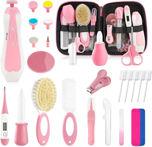 Kit de cuidado y aseo para bebés recién nacidos, kit de cuidado de bebé de 31 piezas mejorado, kit de seguridad para recién nacidos, set de cuidado